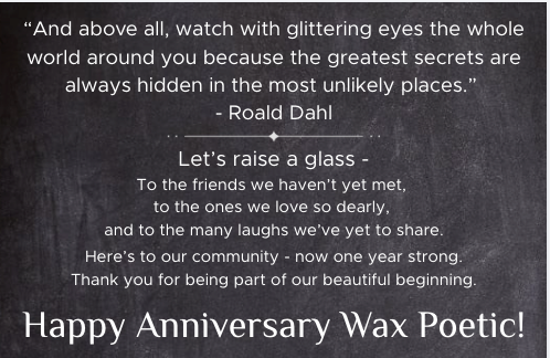 roald dahl quote and happy anniversary toast